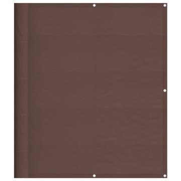 Balcony Screen Brown 120x700 cm 100% Polyester Oxford