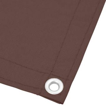 Balcony Screen Brown 120x700 cm 100% Polyester Oxford