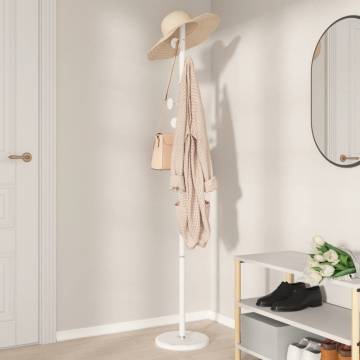 Coat Stand White 176 cm Powder-coated Iron