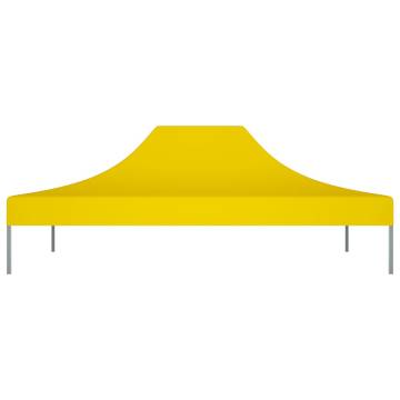 Party Tent Roof 4x3 m Yellow 270 g/m²