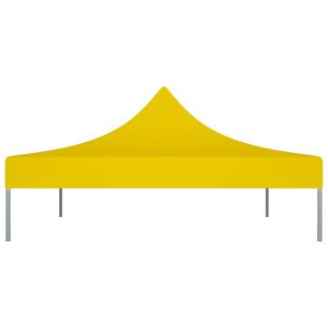 Party Tent Roof 4x3 m Yellow 270 g/m²