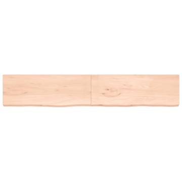 Bathroom Countertop 220x40x(2-4) cm Untreated Solid Wood