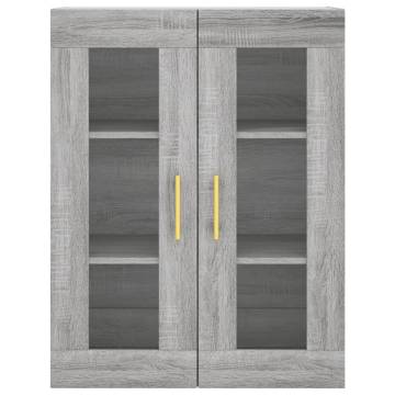 Highboard Grey Sonoma 69.5x34x180 cm Engineered Wood