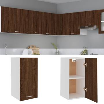 Hanging Cabinet Brown Oak 29.5x31x60 cm Engineered Wood