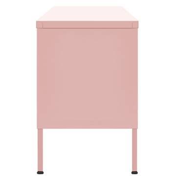 TV Cabinet Pink 105x35x50 cm Steel