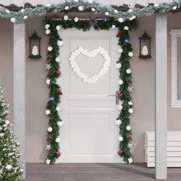 Christmas Balls Garland White 175 cm Polystyrene