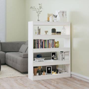 Book Cabinet/Room Divider White 100x30x135 cm