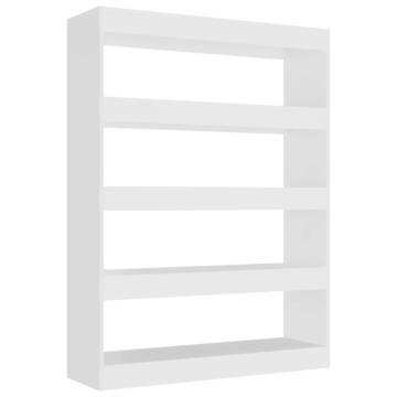 Book Cabinet/Room Divider White 100x30x135 cm