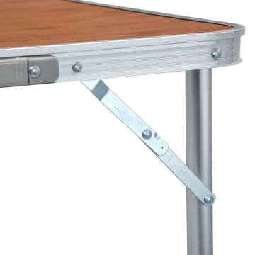 Foldable Camping Table Aluminium 180x60 cm