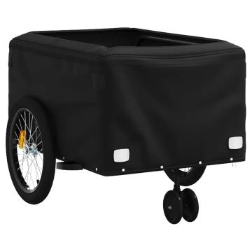 Bike Trailer Black and Red 45 kg Iron