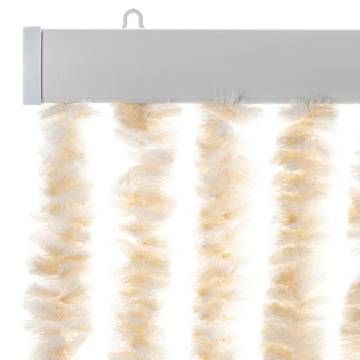 Fly Curtain Beige and White 56x185 cm Chenille