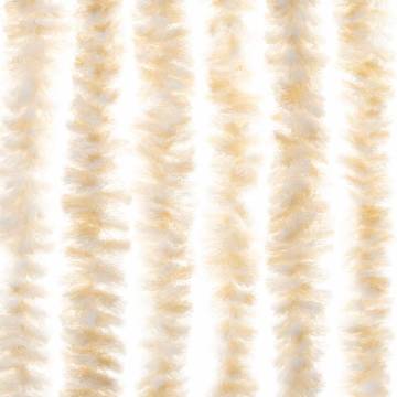 Fly Curtain Beige and White 56x185 cm Chenille