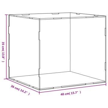 Display Box Transparent 40x36x35 cm Acrylic