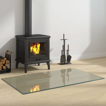 Fireplace Glass Plate Rectangular 100x60 cm