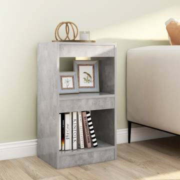 Book Cabinet/Room Divider Concrete Grey 40x30x72 cm