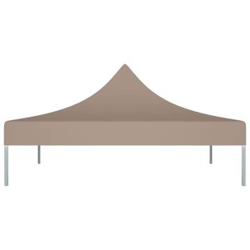 Party Tent Roof 3x3 m Taupe 270 g/m²