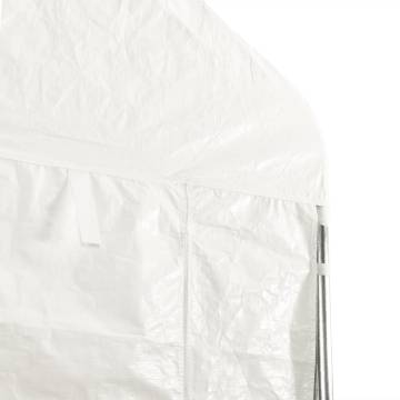 Gazebo with Roof White 11.15x4.08x3.22 m Polyethylene