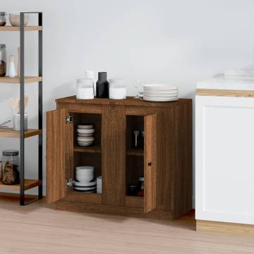 Sideboards 2 pcs Brown Oak 37.5x35.5x67.5 cm Engineered Wood