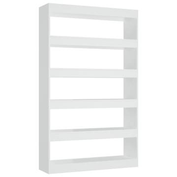 Book Cabinet/Room Divider White 100x30x166 cm