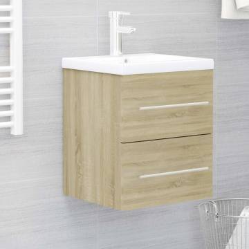 Sink Cabinet Sonoma Oak 41x38.5x48 cm Engineered Wood