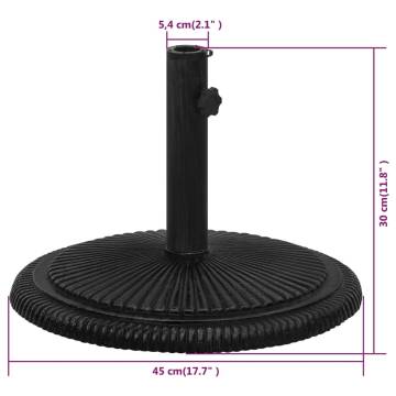 Umbrella Base Black 45x45x30 cm Cast Iron