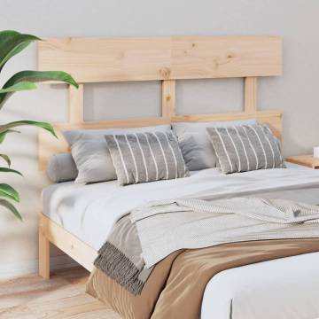 Bed Headboard 124x3x81 cm Solid Wood Pine