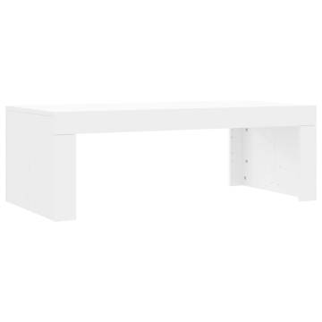 Coffee Table White 102x50x36 cm Engineered Wood