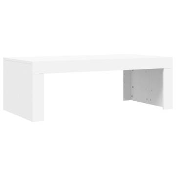 Coffee Table White 102x50x36 cm Engineered Wood