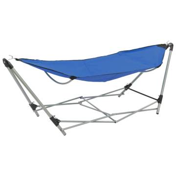 Hammock with Foldable Stand Blue