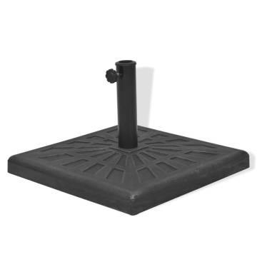 Parasol Base Resin Square Black 12 kg