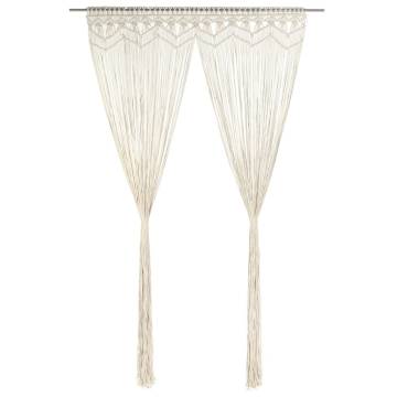 Macrame Curtain 140x240 cm Cotton