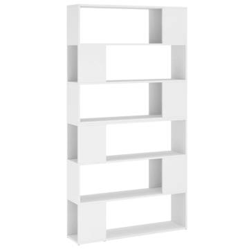 Book Cabinet Room Divider White 100x24x188 cm