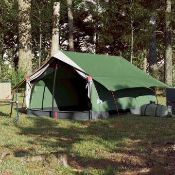 Camping Tent 2-Person Green Blackout Fabric Waterproof