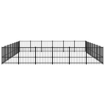 Outdoor Dog Kennel Steel 45.16 m²