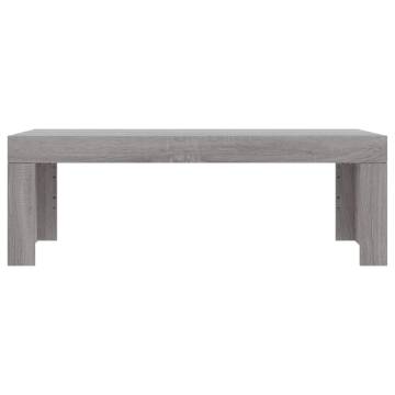 Coffee Table Grey Sonoma 102x50x36 cm Engineered Wood