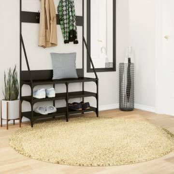 Shaggy Rug High Pile Modern Gold Ø 160 cm