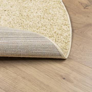 Shaggy Rug High Pile Modern Gold Ø 160 cm