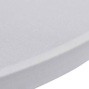 Standing Table Cover Ø60 cm White Stretch 4 pcs