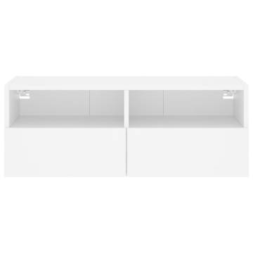 TV Wall Cabinet White 80x30x30 cm Engineered Wood