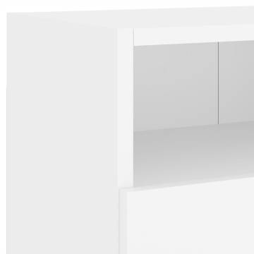 TV Wall Cabinet White 80x30x30 cm Engineered Wood