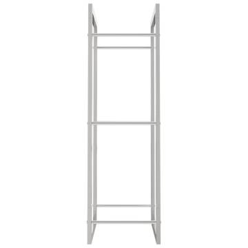 Firewood Rack 50x28x94 cm Stainless Steel