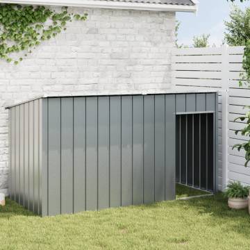 Durable Anthracite Dog House with Roof - 196x91x110 cm