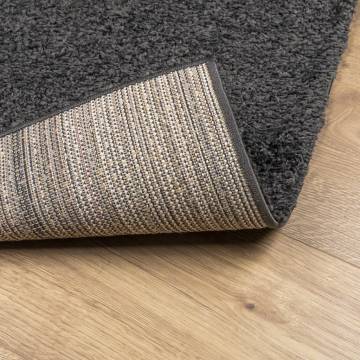 Shaggy Rug High Pile Modern Anthracite 100x200 cm