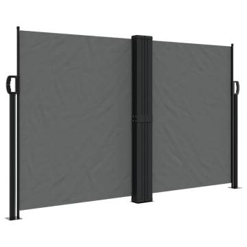 Retractable Side Awning Anthracite 140x1200 cm