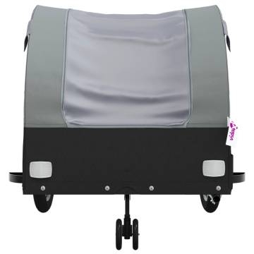 Bike Trailer Black and Grey 45 kg Iron