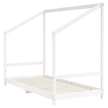 Kids Bed Frame White 90x190 cm Solid Wood Pine