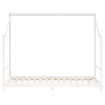 Kids Bed Frame White 90x190 cm Solid Wood Pine