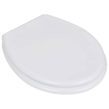 Toilet Seats with Lids 2 pcs MDF White