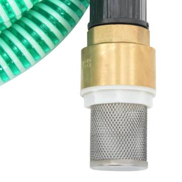 Suction Hose with Brass Connectors Green 1.1" 7 m PVC