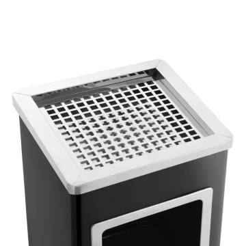 Ashtray Dustbin Hotel 36 L Steel Black